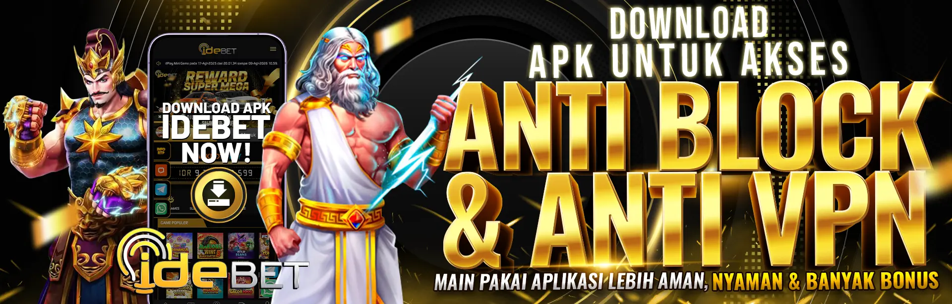 BONUS FREECHIP DOWNLOAD / UNDUH APK IDEBET